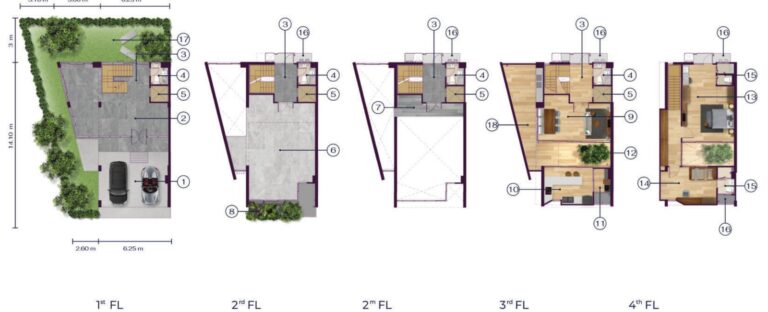TYPE B Home Office The MIXX แปลนยูนิต SOHO Townhome สุขุมวิท-แพรกษา
