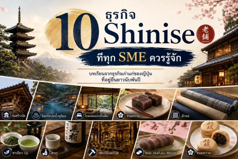 Shinise – 10 ธุรกิจญี่ปุ่น 100 ปี และบทเรียนสำหรับ SME ไทย
